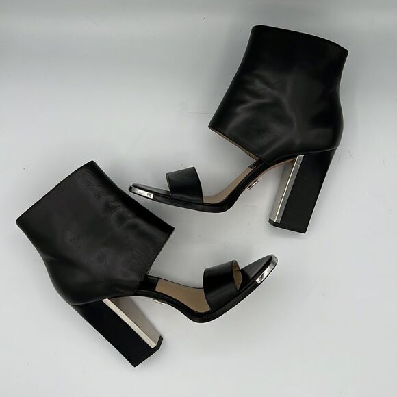 Mira Duma for Michael Kors Collection Black Side Zipper Leather U.S. 8/ EU 38 - Picture 6 of 13